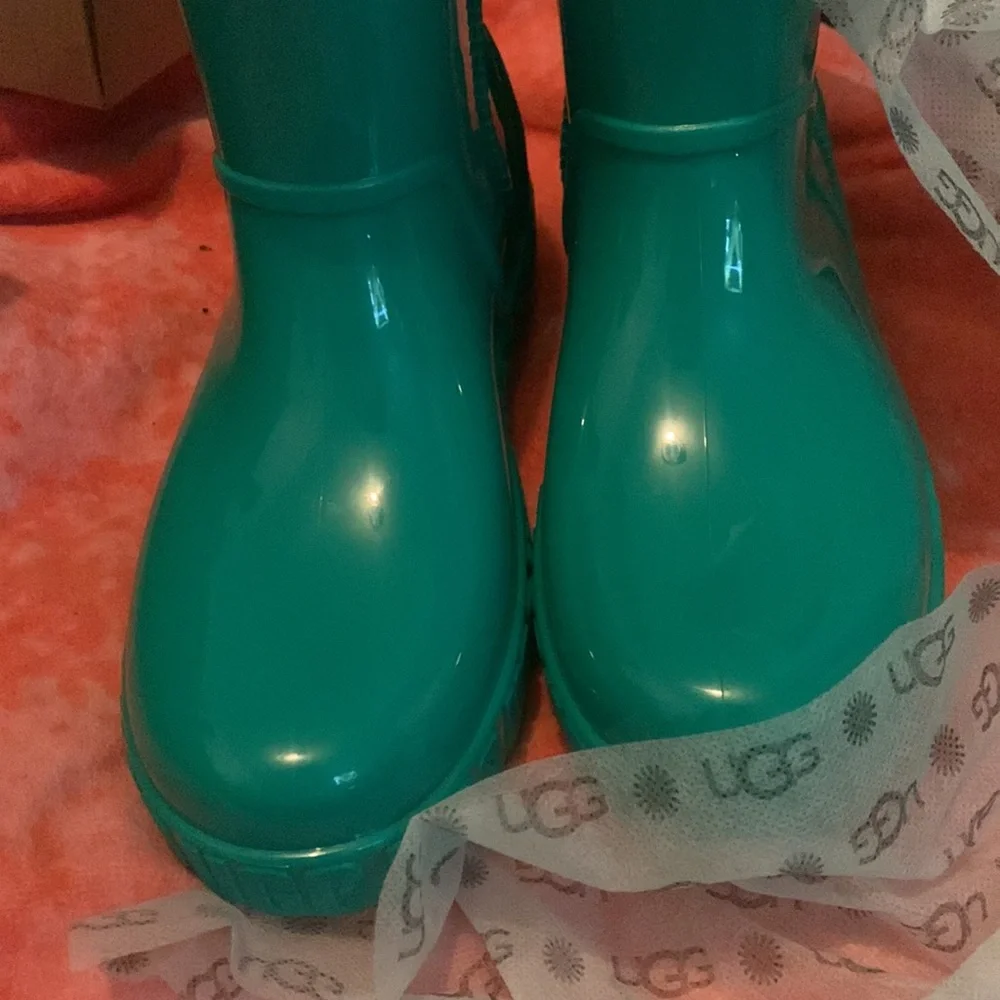 Ugg drizlita rain boots teal color - Picture 5 of 7